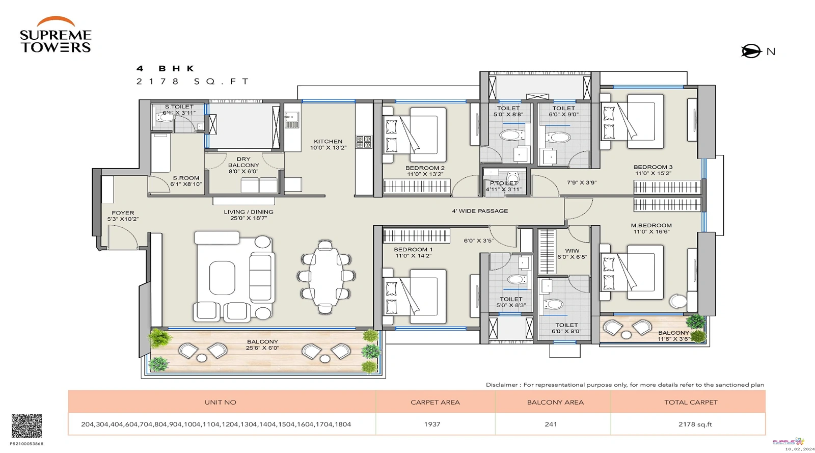 Supreme Towers Floor Plan